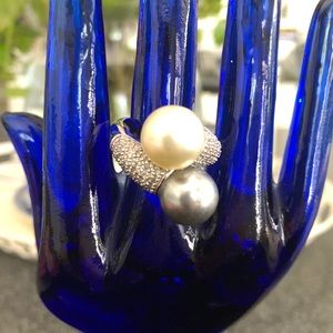 Sterling Silver Pearl Ring